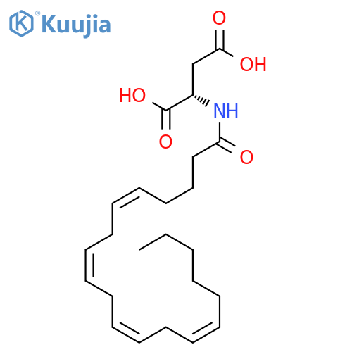 L-Aspartic acid, N-[(5Z,8Z,11Z,14Z)-1-oxo-5,8,11,14-eicosatetraenyl]- structure