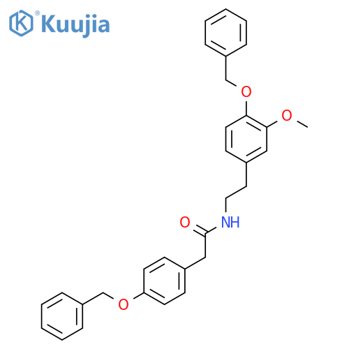 N-2-3-Methoxy-4-(phenylmethoxy)phenylethyl-4-(phenylmethoxy)benzeneacetamide structure