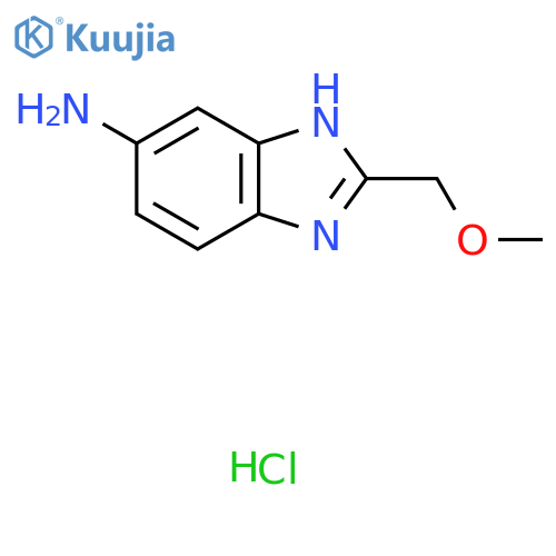 2-(methoxymethyl)-1H-1,3-benzodiazol-6-amine hydrochloride structure