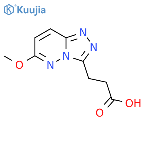 3-{6-methoxy-[1,2,4]triazolo[4,3-b]pyridazin-3-yl}propanoic acid structure