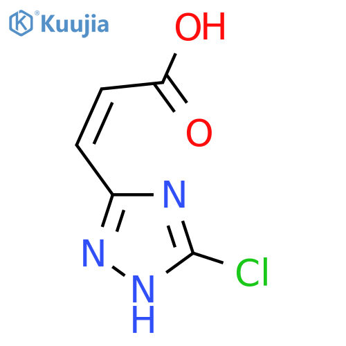 (2Z)-3-(5-Chloro-1H-1,2,4-triazol-3-yl)acrylic acid structure
