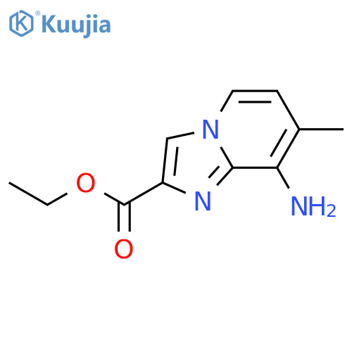 Ethyl 8-amino-7-methylimidazo-[1,2-a]pyridine-2-carboxylate structure