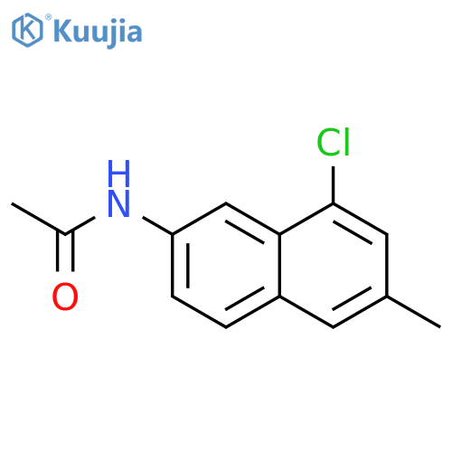 Acetamide, N-(8-chloro-6-methyl-2-naphthalenyl)- structure