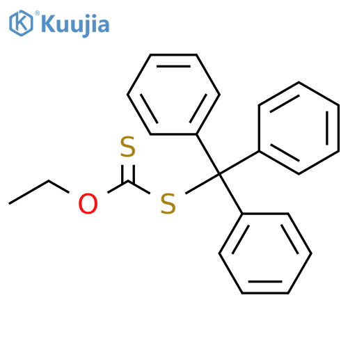 Carbonodithioic acid, O-ethyl S-(triphenylmethyl) ester structure