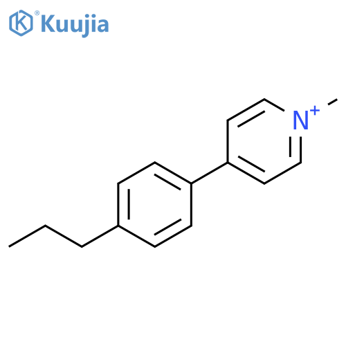 Pyridinium, 1-methyl-4-(4-propylphenyl)- structure