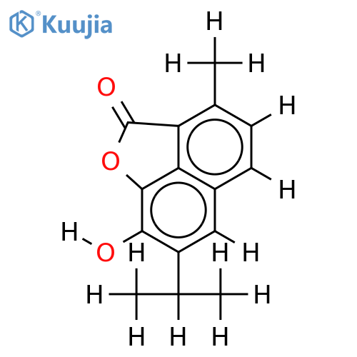 8-Hydroxy-7-isopropyl-3-methyl-2H-naphtho[1,8-bc]furan-2-one structure