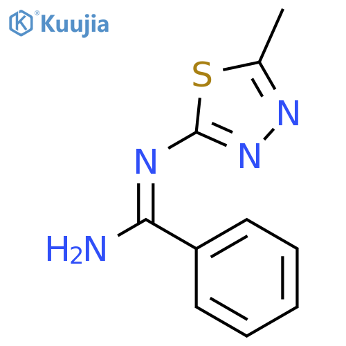 N'-(5-methyl-1,3,4-thiadiazol-2-yl)benzenecarboximidamide structure