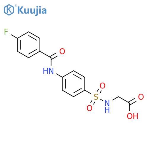 Glycine, N-[[4-[(4-fluorobenzoyl)amino]phenyl]sulfonyl]- structure