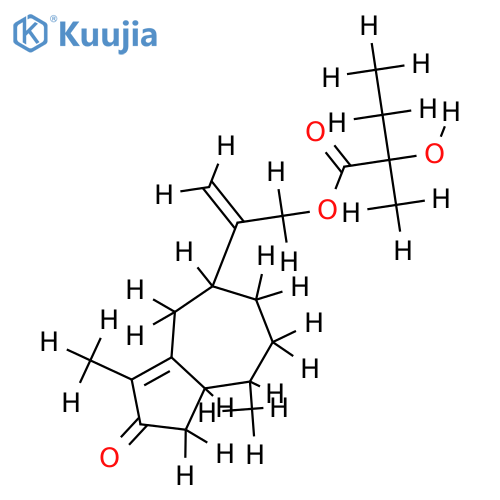 12-(2-hydroxy-2-methylbutyryloxy)-guaia-4,11-dien-3-one structure