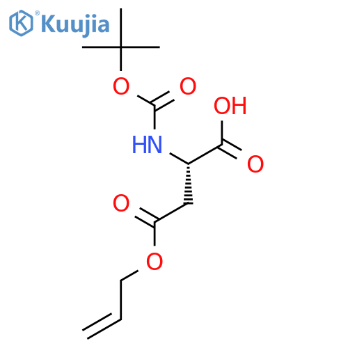 Boc-asp(oall)-oh structure