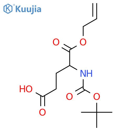 Boc-L-glutamic acid gamma-allyl ester structure