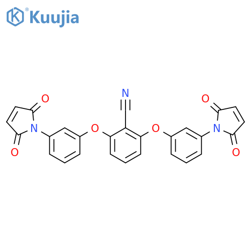 Benzonitrile, 2,6-bis[3-(2,5-dihydro-2,5-dioxo-1H-pyrrol-1-yl)phenoxy]- structure