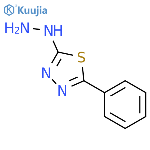 2-hydrazinyl-5-phenyl-1,3,4-thiadiazole structure