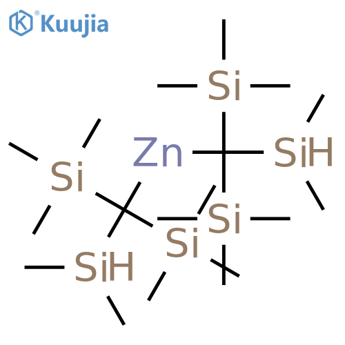 Zinc, bis[(dimethylsilyl)bis(trimethylsilyl)methyl]- structure