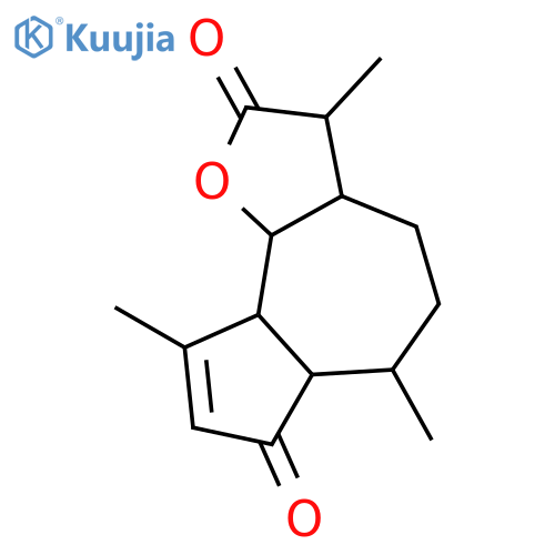 (3S,3aS)-3,6,9-trimethyl-3,3a,4,5,6,6a,9a,9b-octahydroazuleno[4,5-b]furan-2,7-dione structure