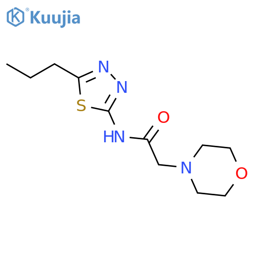 2-(morpholin-4-yl)-N-(5-propyl-1,3,4-thiadiazol-2-yl)acetamide structure