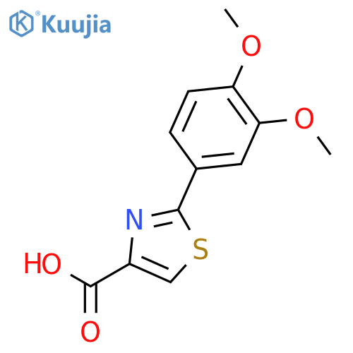 2-(3,4-Dimethoxyphenyl)-1,3-thiazole-4-carboxylic acid structure