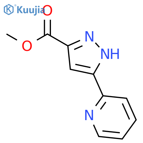 Methyl 5-(pyridin-2-yl)-1H-pyrazole-3-carboxylate structure