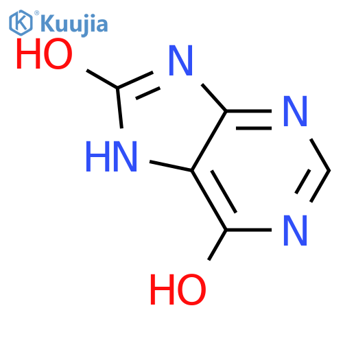 7H-Purine-6,8-diol structure
