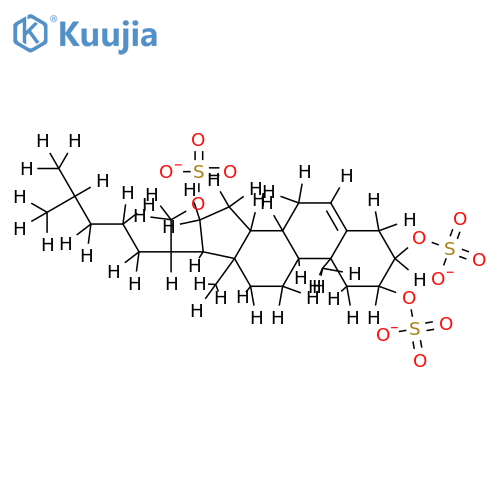 cholest-5-ene-2beta,3alpha,21-triol tri(sodium sulfate) structure