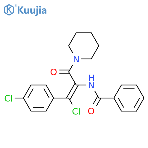 (Z)-N-(1-Chloro-1-(4-chlorophenyl)-3-oxo-3-(piperidin-1-yl)prop-1-en-2-yl)benzamide structure