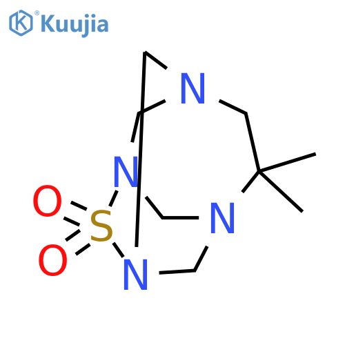 9-Thia-1,3,6,8-tetraazatricyclo[4.3.1.13,8]undecane,4,4-dimethyl-, 9,9-dioxide structure
