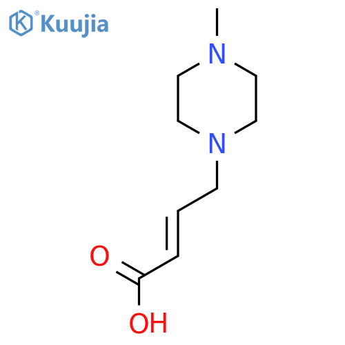 (2E)-4-(4-methylpiperazin-1-yl)but-2-enoic acid structure