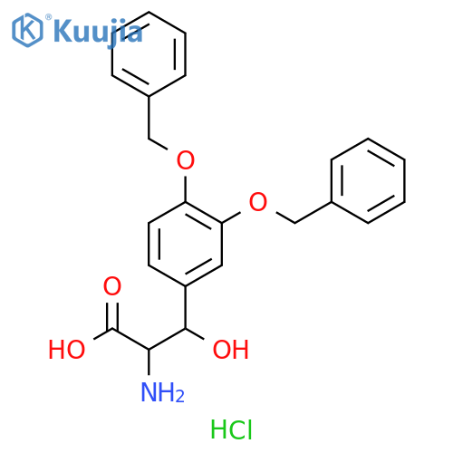 3,4-Di-O-benzyl Droxidopa Hydrochloride(Mixture of Diastereomers) structure