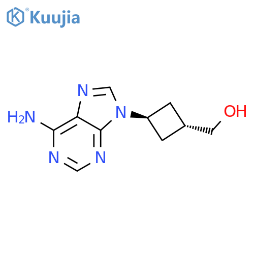 trans-9-(3-(Hydroxymethyl)cyclobutyl)adenine structure