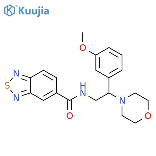 N-2-(3-methoxyphenyl)-2-(morpholin-4-yl)ethyl-2,1,3-benzothiadiazole-5-carboxamide structure