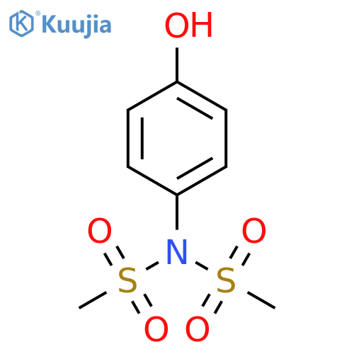N-(4-hydroxyphenyl)-N-methanesulfonylmethanesulfonamide structure