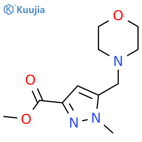 Methyl 1-methyl-5-(morpholin-4-ylmethyl)pyrazole-3-carboxylate structure