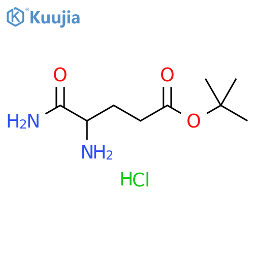 tert-butyl 4,5-diamino-5-oxo-pentanoate;hydrochloride structure