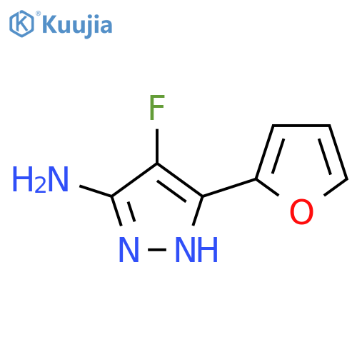 4-fluoro-3-(furan-2-yl)-1H-pyrazol-5-amine structure