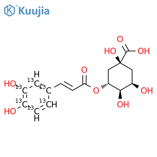 Chlorogenic Acid-13C6 structure