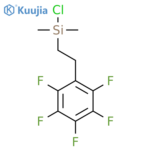 Silane, chlorodimethyl[2-(pentafluorophenyl)ethyl]- structure