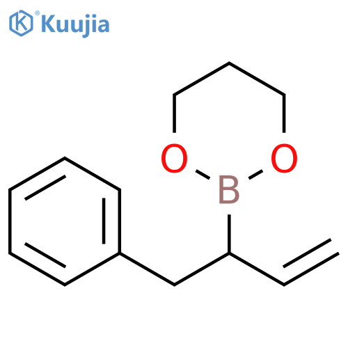 1,3,2-Dioxaborinane, 2-[1-(phenylmethyl)-2-propenyl]- structure