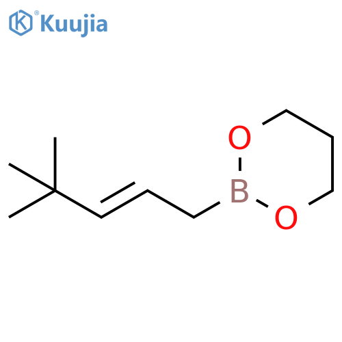 1,3,2-Dioxaborinane, 2-(4,4-dimethyl-2-pentenyl)-, (E)- structure