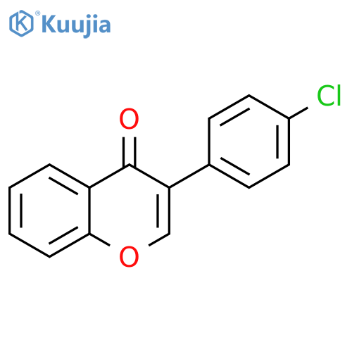 3-(4-chlorophenyl)-4H-chromen-4-one structure