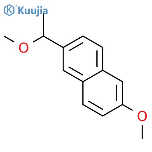Naphthalene, 2-methoxy-6-(1-methoxyethyl)- structure
