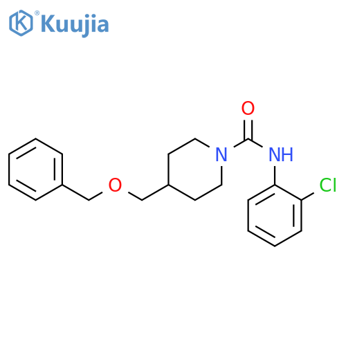 4-(benzyloxy)methyl-N-(2-chlorophenyl)piperidine-1-carboxamide structure