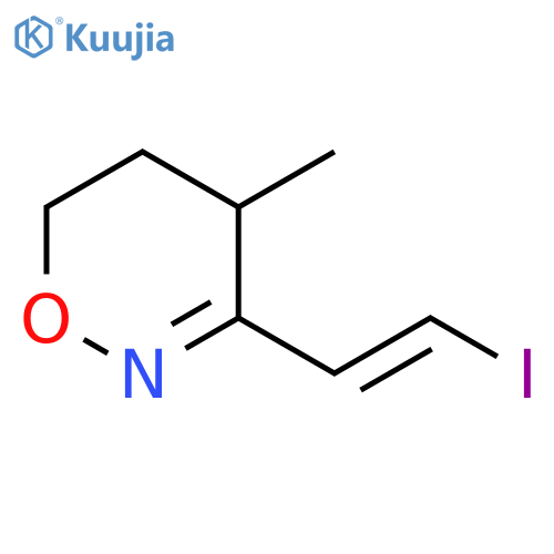 4H-1,2-Oxazine, 5,6-dihydro-3-(2-iodoethenyl)-4-methyl-, (E)- (9CI) structure