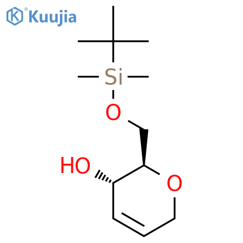 1,5-Anhydro-2,3-dideoxy-6-O-(1,1-dimethylethyl)dimethylsilyl-D-erythro-Hex-2-enitol structure