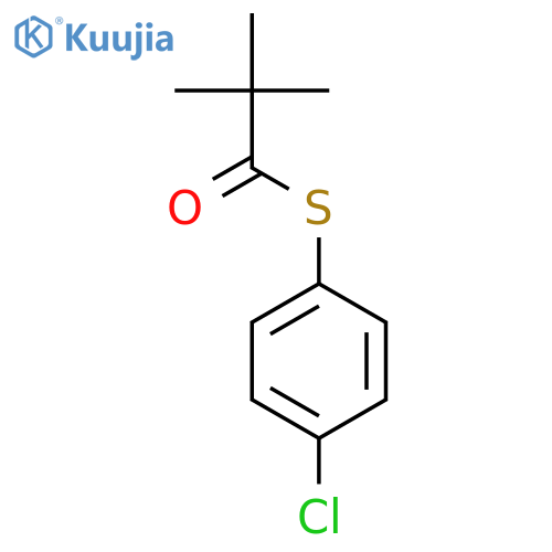Propanethioic acid, 2,2-dimethyl-, S-(4-chlorophenyl) ester structure