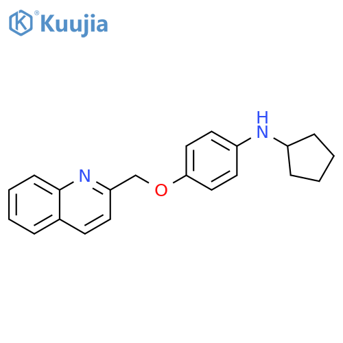 Benzenamine, N-cyclopentyl-4-(2-quinolinylmethoxy)- structure