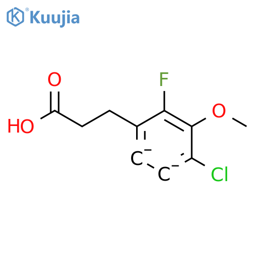 3-(4-Chloro-2-fluoro-3-methoxyphenyl)propionic acid structure