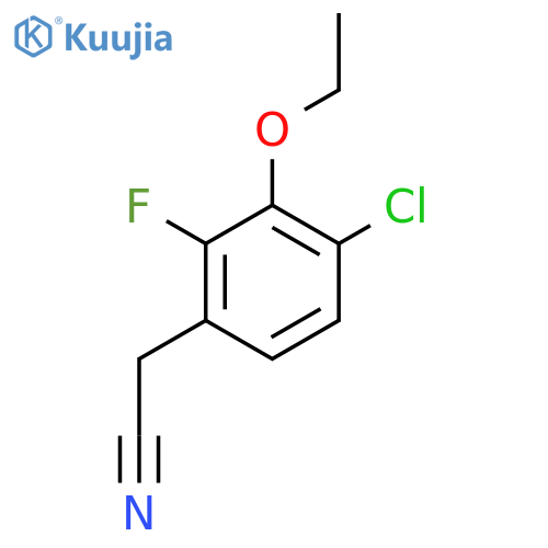 4-Chloro-3-ethoxy-2-fluorophenylacetonitrile structure
