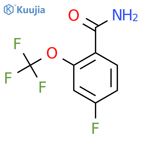 4-Fluoro-2-(trifluoromethoxy)benzamide structure