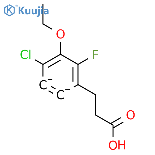 3-(4-Chloro-3-ethoxy-2-fluorophenyl)propionic acid structure