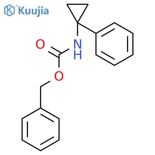 benzyl N-(1-phenylcyclopropyl)carbamate structure